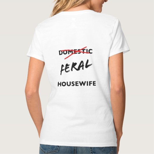 野生の主婦 T シャツ (裏面)