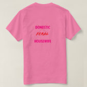 野生の主婦Tシャツ Tシャツ (デザイン裏面)