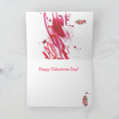 野生の事のかわいいハートのバレンタインカード シーズンカード (内部)