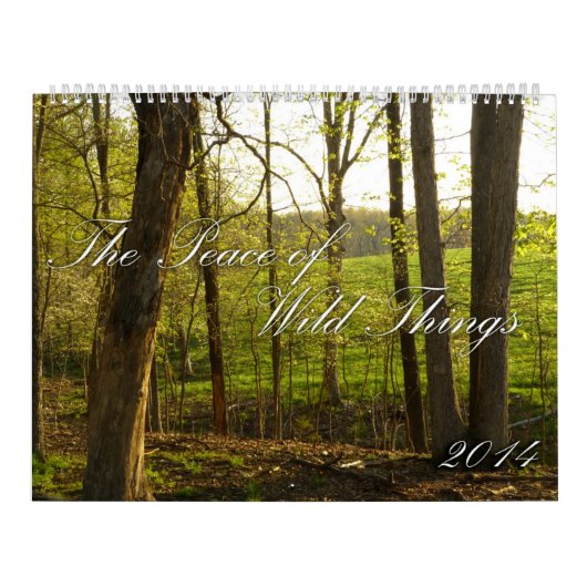 野生の事のカレンダーの2014年の平和 カレンダー (カバー)
