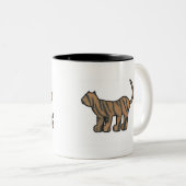 野生の事のトラのマグ ツートーンマグカップ (正面右)