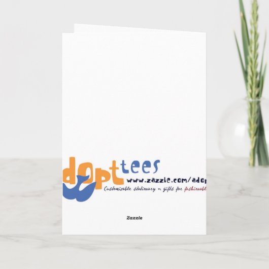 野生の事-サファリのバースデー・カード カード (裏面)