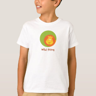 野生の事-ワイシャツ-ライオン Tシャツ