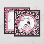 野生の事TYの正方形 サンキューカード (正面/裏面)