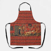 野生の人々の鹿狩り、動物、赤フローラ エプロン (正面)