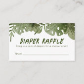 野生の人がサファリのおむつラッフルに行く エンクロージャーカード (正面)