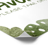 野生の人がサファリのベビーの好意のサインに行く ポスター (角)