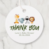 野生の人がサファリの赤ちゃんシャワーを途中にある フェイバータグ (正面)