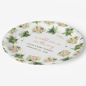 野生の人がジャングルのの赤ん葉だシャワーの途中にある ペーパープレート (アングル)