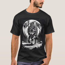 野生の人は膝を付けない – 月の下の激しい狼