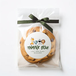 野生の人は途中サファリベビーの好意シール ラウンドシール