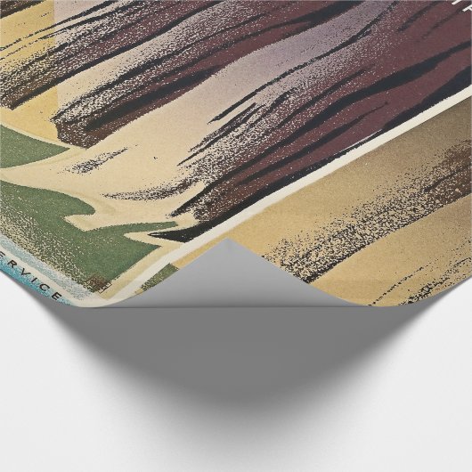 野生の人生の国立公園すべての生命を維持します ラッピングペーパー (角)