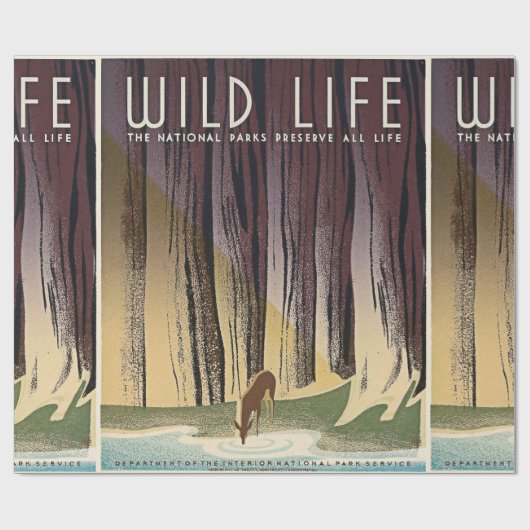 野生の人生の国立公園すべての生命を維持します ラッピングペーパー (フラット)