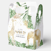 野生の人間が道を進んでいる！サファリ風ベビーシャワー フェイバーボックス (オープン)