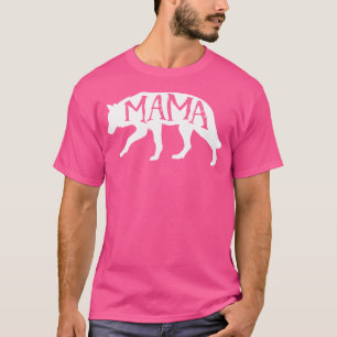 野生の保護ママのためのママウルフ(色s) tシャツ