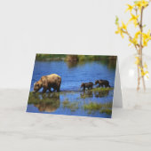 野生の側を歩く カード (黄色い花)