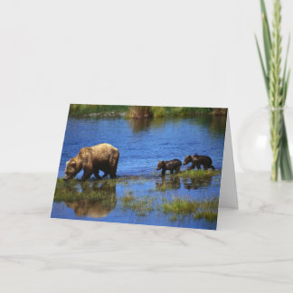 野生の側を歩く カード