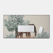 野生の側を歩く デスクマット (キーボード&マウス)