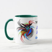 野生の側面の鳥 マグカップ (左)