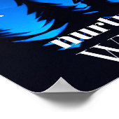 野生の側面を育てる – 月。星と松 ポスター (角)