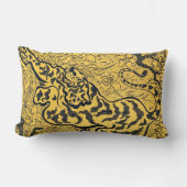 野生の側面を解き放つ:ジャングルの虎 ランバークッション (正面)