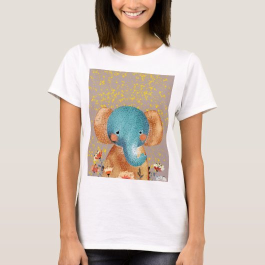 野生の優雅な象 Tシャツ (正面)