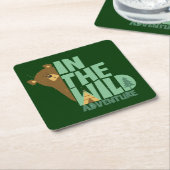 野生の冒険の中で スクエアペーパーコースター (アングル)
