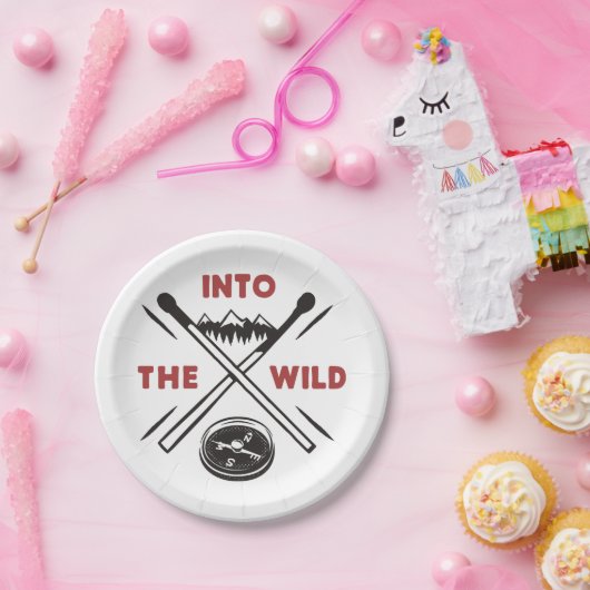 野生の冒険の荒野の生存に ペーパープレート (パーティー)