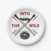 野生の冒険の荒野の生存に ペーパープレート (正面)