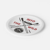 野生の冒険の荒野の生存に ペーパープレート (アングル)