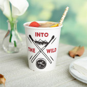 野生の冒険の荒野の生存に 紙コップ