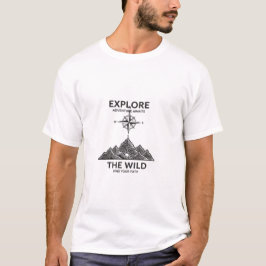 野生の冒険を探索しよう Tシャツ