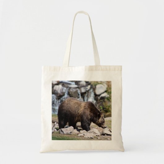 野生の写真に大きなグリーツグマ トートバッグ (正面)