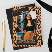 野生の写真の卒業発表 案内状