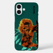 野生の動物のアートライオンパーソナライズされた Case-Mate iPhoneケース (裏面)