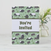 野生の動物のタピアーズ誕生日パーティーの招待 (スタンド正面)