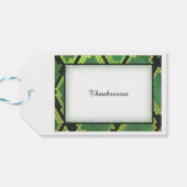 野生の動物のヘビありがとう ギフトタグ (裏面横)