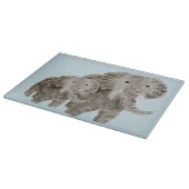 野生の動物の象芸術 カッティングボード (角)