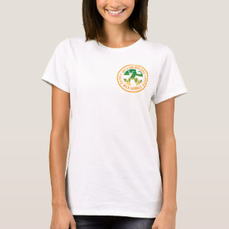 野生の動物を愛する女の子がプレゼントTシャツ Tシャツ