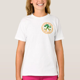 野生の動物を愛する女の子がプレゼントTシャツ Tシャツ