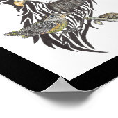 野生の動物ガイドプリントプレミアム(キャンバスの光沢) ポスター (角)