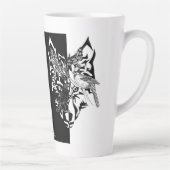 野生の動物ガイド6"背 カフェラテマグ (右)