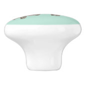 野生の動物ゾウ子供部屋 セラミックノブ (側面)