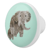 野生の動物ゾウ子供部屋 セラミックノブ (右)