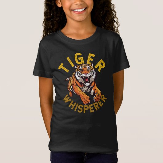 野生の動物タイガー・ウィスパー Tシャツ (正面)