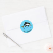野生の動物 – 救 DOLPHINS – マリーン – 海ブルー ラウンドシール (封筒)