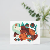 野生の動物 V.09 ポストカード (スタンド正面)