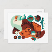 野生の動物 V.09 ポストカード (正面/裏面)