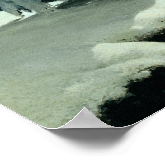 野生の北では、1891年 ポスター (角)