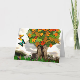 野生の友人のバースデー・カード カード